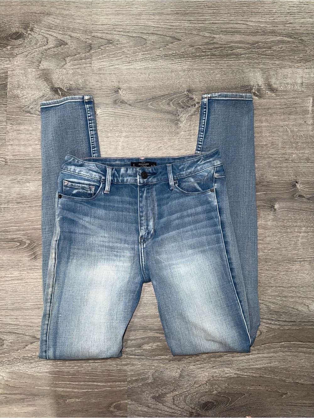 2000s y2k Abercrombie & Fitch Light Blue Skinny Jeans